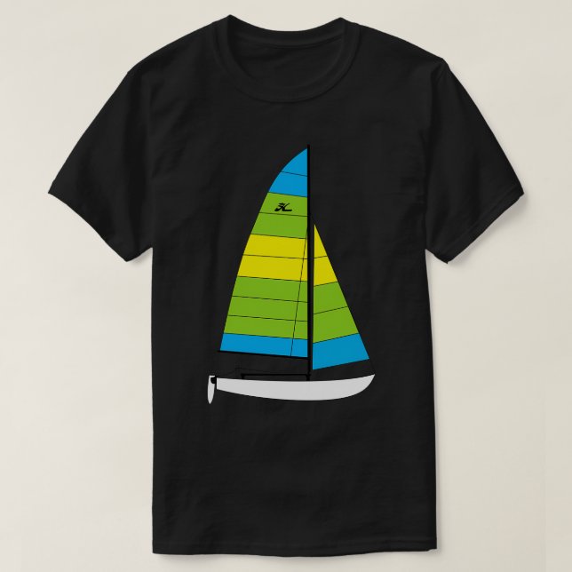 T-shirt Hobie 16 Catamaran Voilier 5 (Design devant)