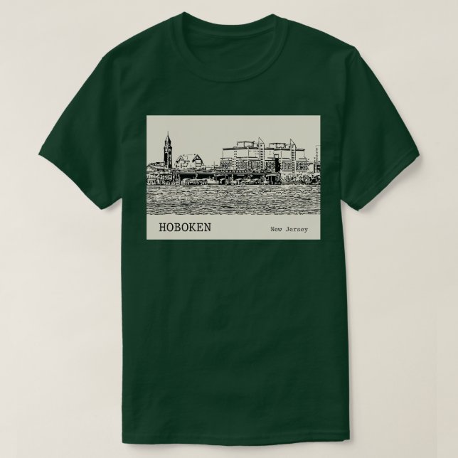 T-shirt Hoboken New Jersey 2 (Design devant)