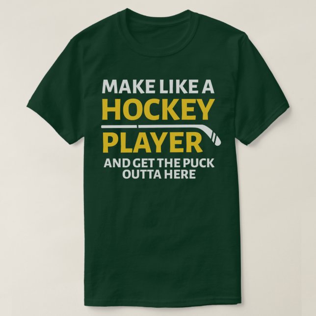 T-SHIRT HOCKEY AMUSANT 3 (Design devant)