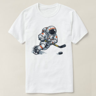 T-shirt Hockey Astronaute