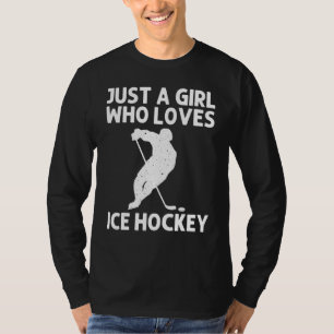 T-shirt Hockey cool Sur Glace Pour Filles Jeu De Goalie De