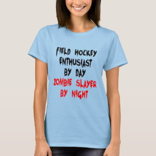 T-shirt Hockey de champ de tueur de zombi