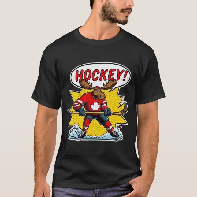 T-SHIRT HOCKEY DE GLACE CANADA 6 (Devant)