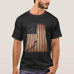 T-shirt Hockey Drapeau Américain