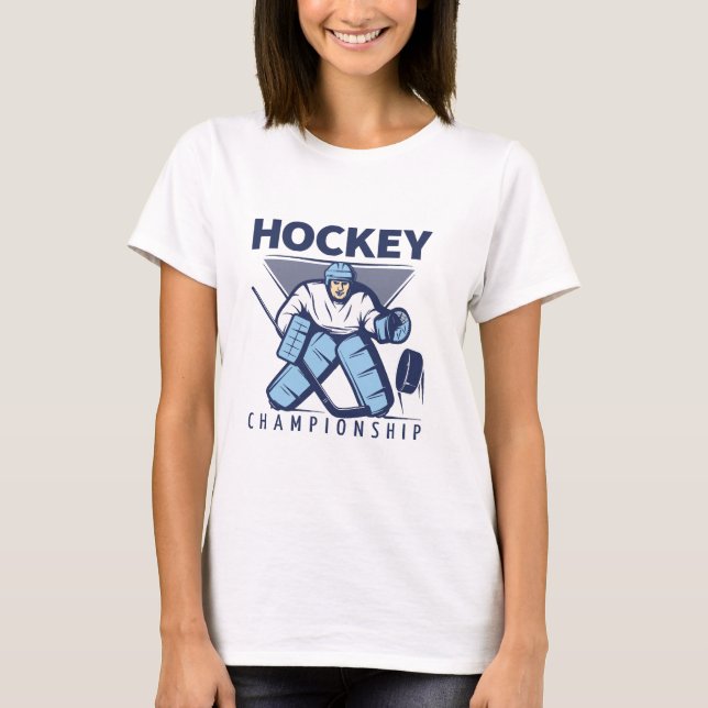 T-shirt Hockey drôle (Devant)