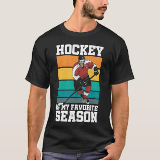 T-shirt Hockey est mon athlète de sports de saison préféré