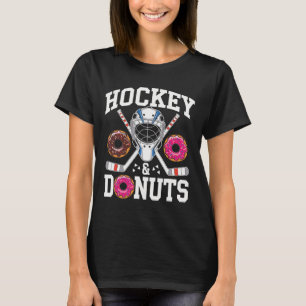 T-shirt Hockey Et Donuts Drôle De Sport Et Collation