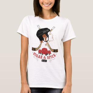 T-shirt Hockey féminin de sucre et d'épices