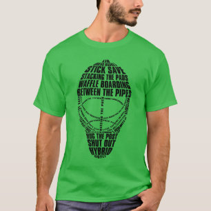 T-shirt Hockey Goalie Masque Mot Art