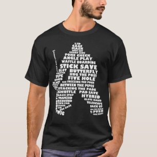 T-shirt Hockey Goaltender Word Art