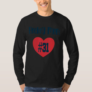 T-shirt Hockey Maman 31 Coeur