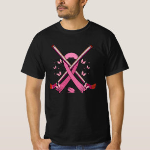 T-shirt Hockey rose Ruban Brebis Sensibilisation au cancer