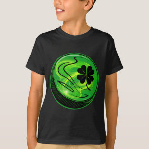 T-shirt Hockey Shamrock Trèfle Chanceux Jour de la Saint-P