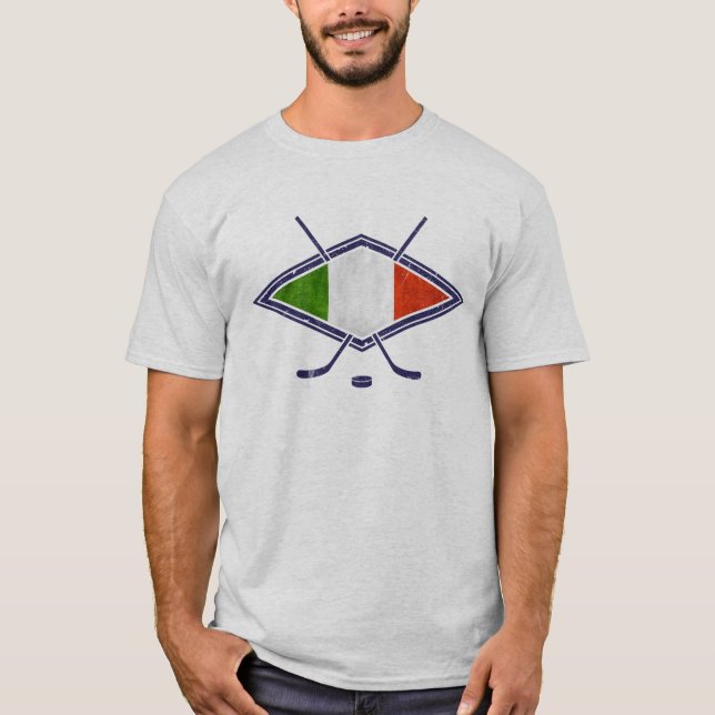 T - Shirt-Hockey SU Ghiaccio Italiano u. T-Shirt (Vorderseite)