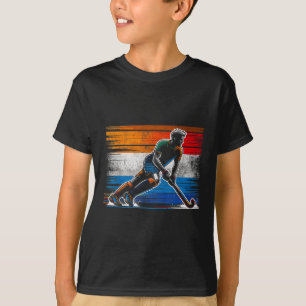 T-shirt Hockey sur gazon Hommes Pays-Bas Drapeau néerlanda