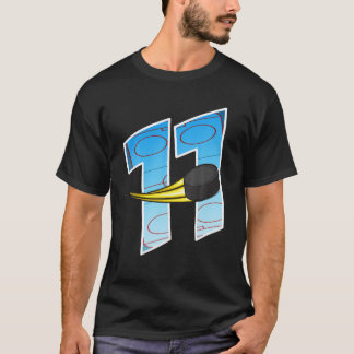 T-shirt Hockey sur glace 11e anniversaire - J'ai 11 ans - 