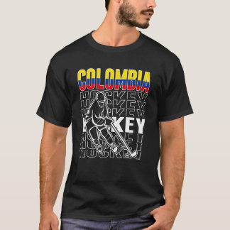 T-shirt Hockey sur glace Colombie   Équipe de hockey colom