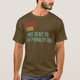 T-shirt Hockey sur glace drôle boîte de pénalité hockey su