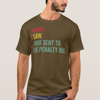 T-shirt Hockey sur glace drôle boîte de pénalité hockey su