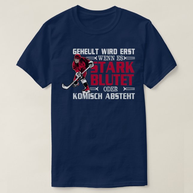 T-shirt Hockey sur glace Drôle Dire (Design devant)