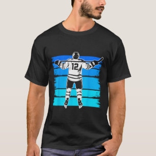 T-shirt Hockey sur glace garçons numéro 12 12e anniversair
