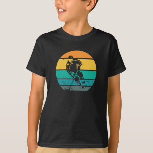 T-shirt Hockey sur glace Idée-cadeau du joueur Rétro