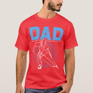 T-shirt Hockey sur glace papa Hockey Père amis du père