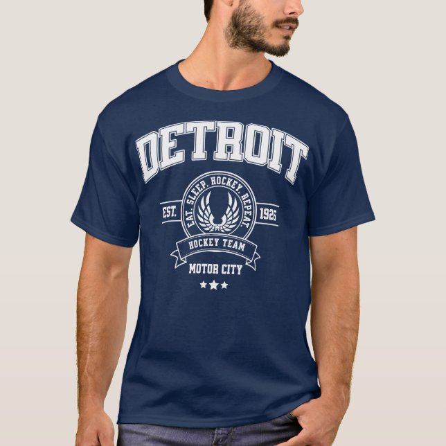 T-shirt Hockey Team Vintage Design (Devant)