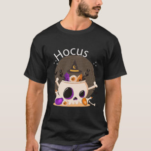 T-shirt Hocus Pocus Cauldron crâne