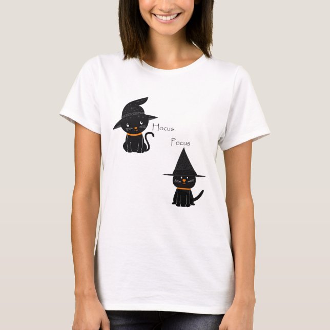 T-shirt Hocus Pocus Chats noirs (Devant)