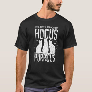 T-shirt Hocus Purrcus Halloween Sorcière Chats Parodie 3