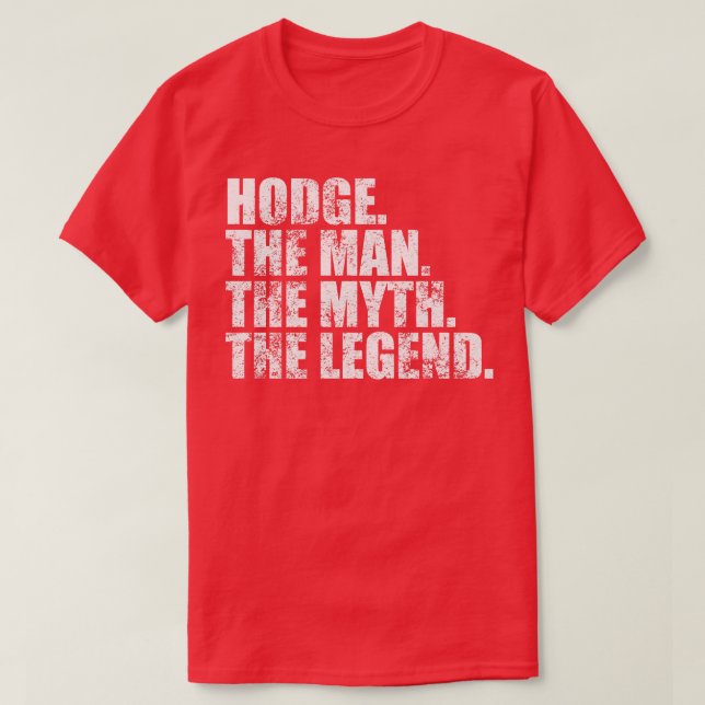 T-shirt Hodge Nom de famille Hodge nom de famille Hodge no (Design devant)