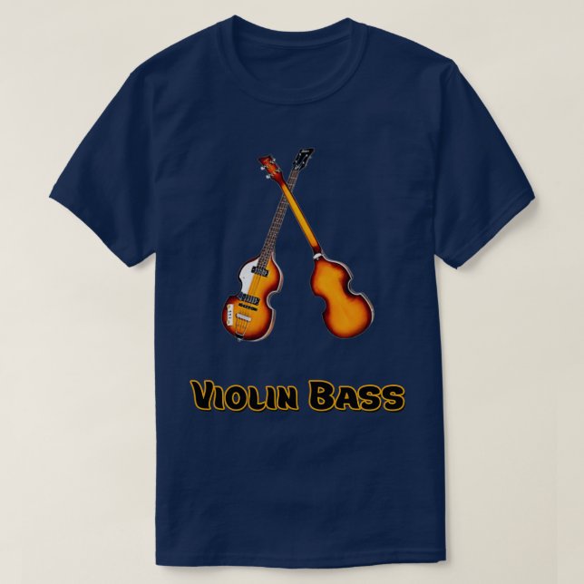 T-shirt Hofner Violin Bass instruments de musique  (Design devant)