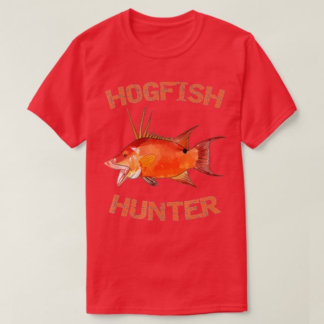 T-shirt Hogfish Hunter  Florida Fishing  Hogfish  (Design devant)