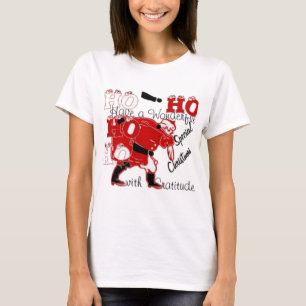 T-shirt HOHOHO Avoir un merveilleux Noël avec gratitude