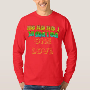T-shirt HoHoHo Jamaïque Un amour Joyeux Noël Couleurs