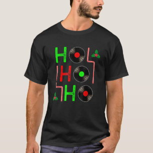 T-shirt HoHoHo Noël Vinyl Xmas Record LP Music Festival