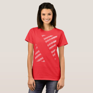 T-shirt hohohohohohohohoho dans le motif miroir