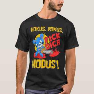 T-shirt Hokus Pokus Fick Dich Modus Homme Haineux