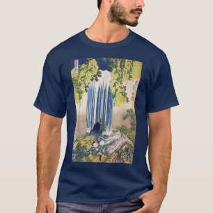T-shirt Hokusai Cascade Vintage Art japonais des années 18