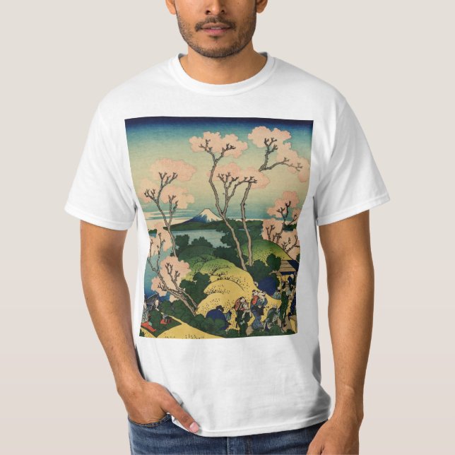 T-shirt Hokusai Katsushika - Goten-Yama Hill, Shinagawa (Devant)