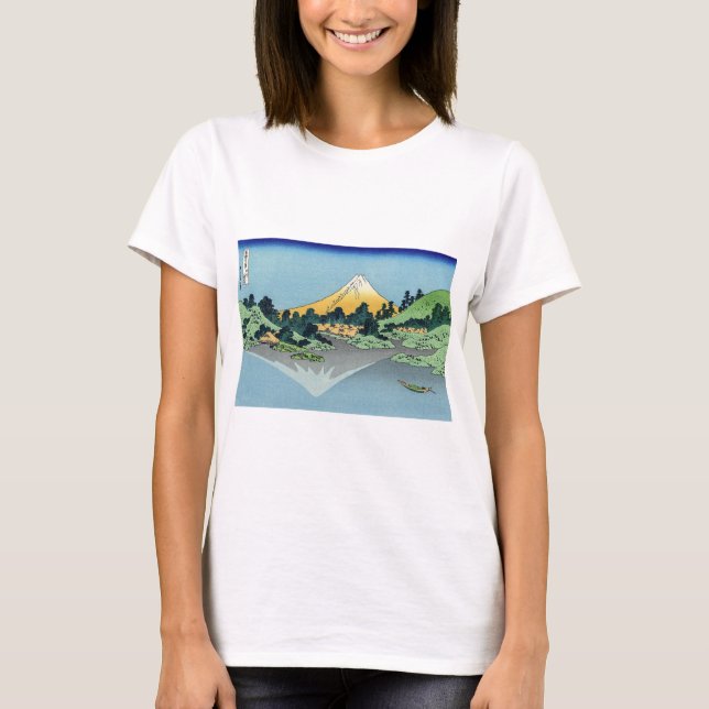 T-shirt Hokusai - Le Mont Fuji reflète le lac Kawaguchi (Devant)