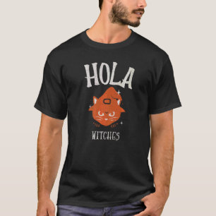 T-shirt Hola Sorcières Déguisement de sorcière chat noir H