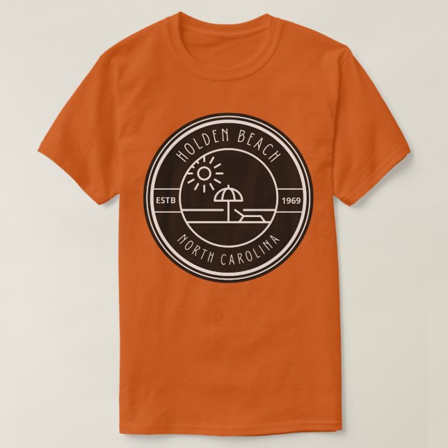 T-shirt Holden Beach NC Savourez l'été (Design devant)