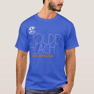 T-shirt Holden Beach North olina Parapluie d'été