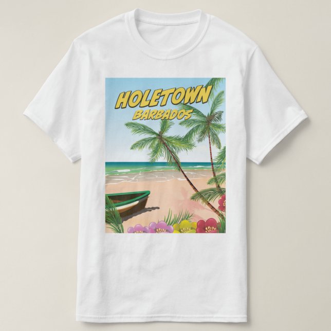 T-shirt Holetown Barbade (Design devant)