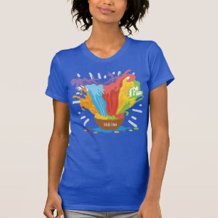 T-shirt Holi Bowl avec ébullition en poudre