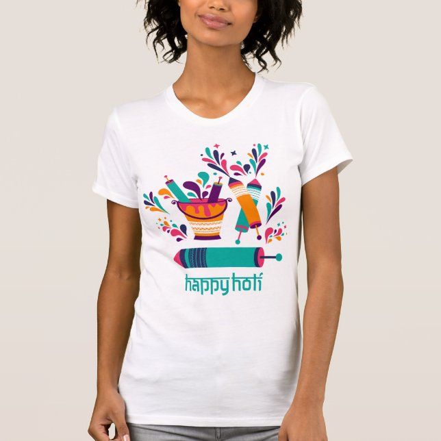 T-Shirt Holi Paint Squirts (Devant)