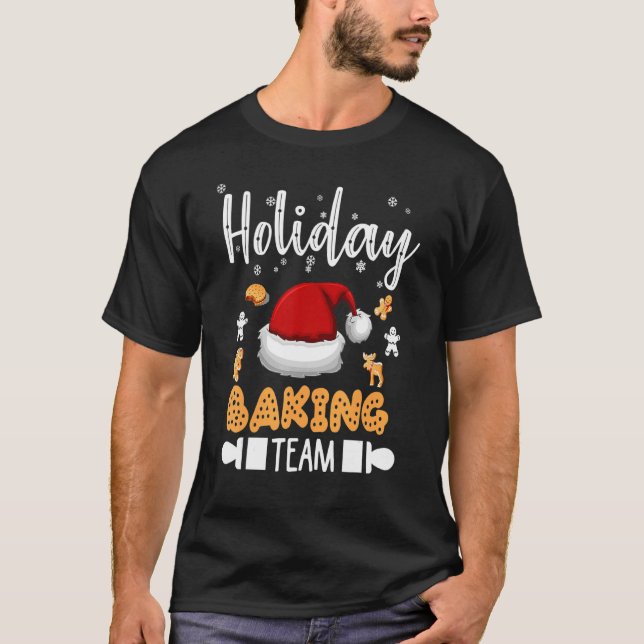 T-shirt Holiday Baking Team Gingerbread Cookie (Devant)