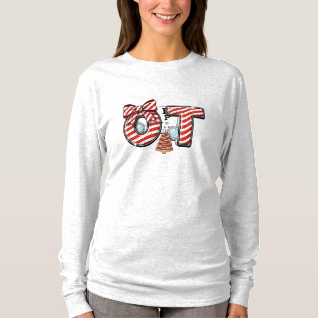 T-shirt Holiday Occupational Therapist – Festive OT  (Devant)